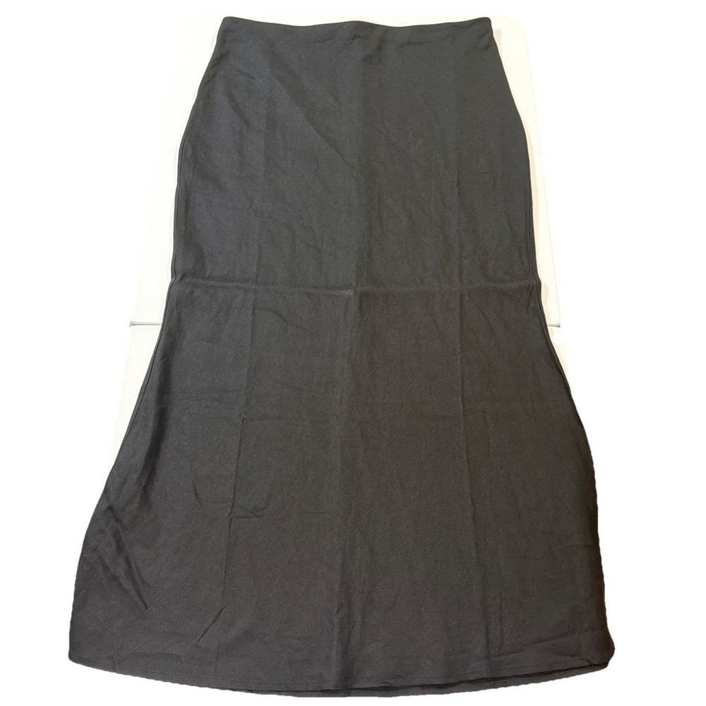 NWT Anthropologie Black Linen Blend Maxi Skirt Size XL The Tilda, Classic - Picture 1 of 11
